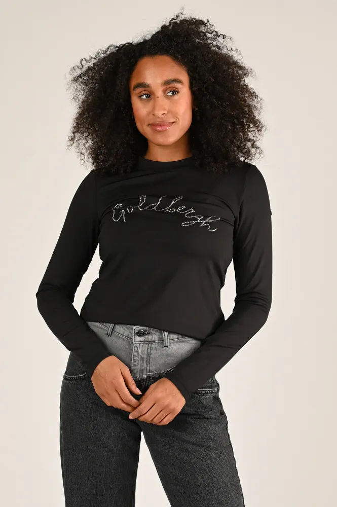 -Goldbergh T-shirt lange mouw Zwart  