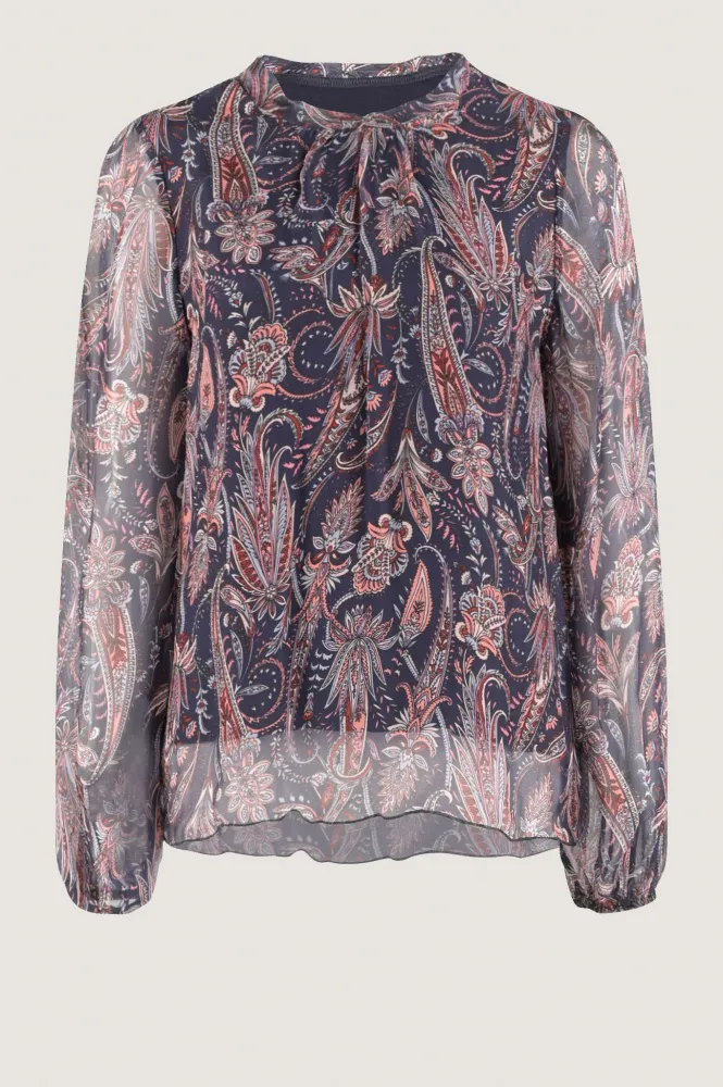 -La Fee Maraboutee Blouse lange mouw Marine  