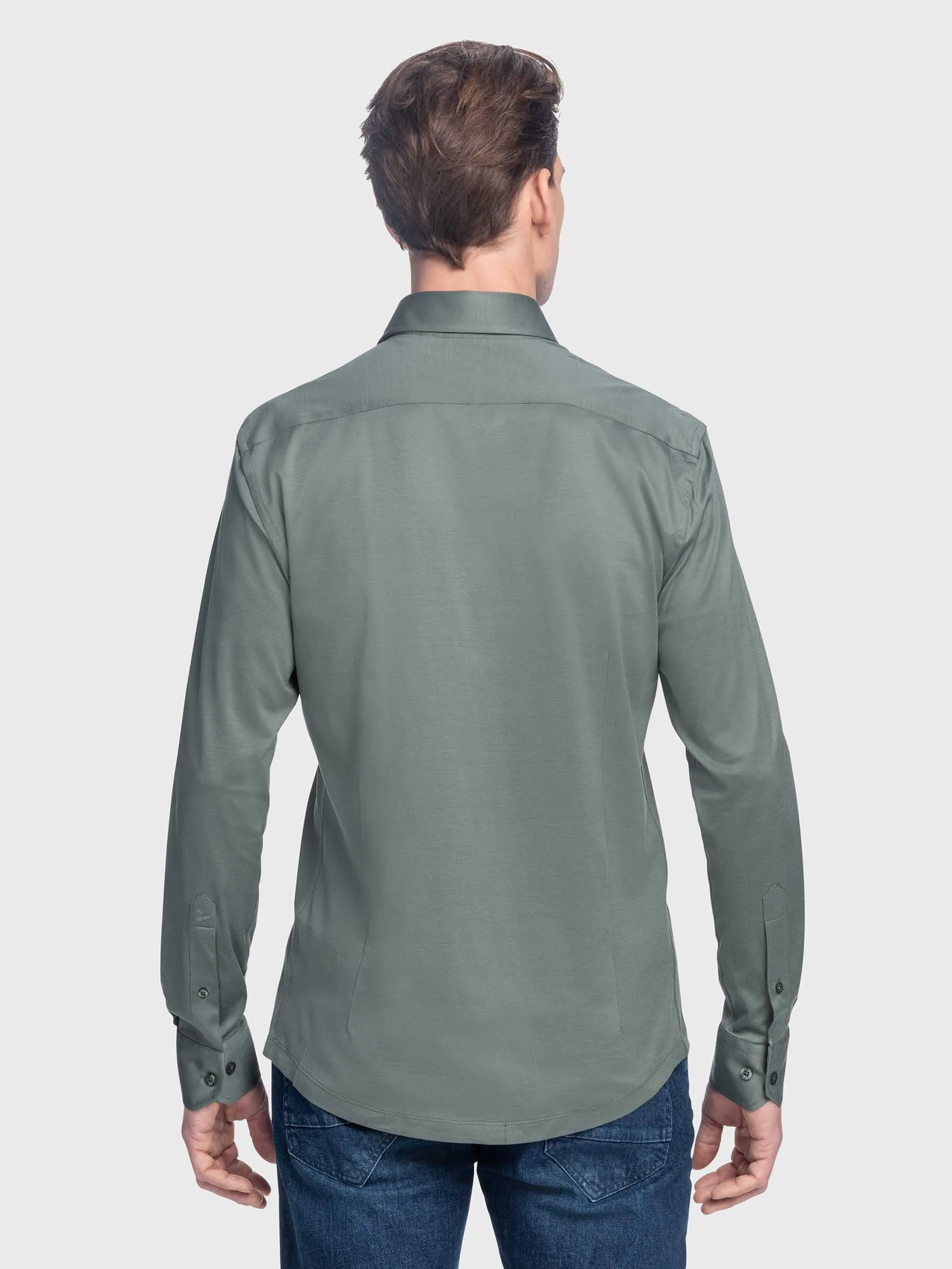 Bergamo Jersey Shirt, Metal green