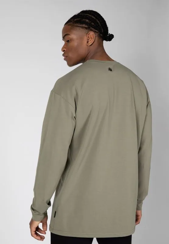 Boise Oversized Long Sleeve - Army Green - XL