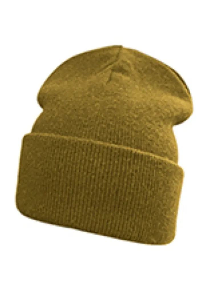Capo  Knitted beanie, wool cashmere  moos green