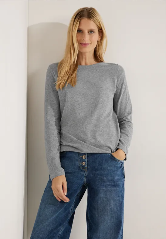 CECIL Lange shirt met elastische band