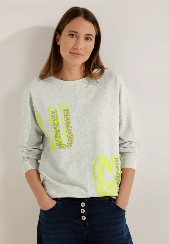 CECIL Shirt met lange mouwen en wording