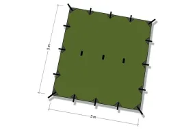 DD Hammocks Tarp 3x3 – Olive Green