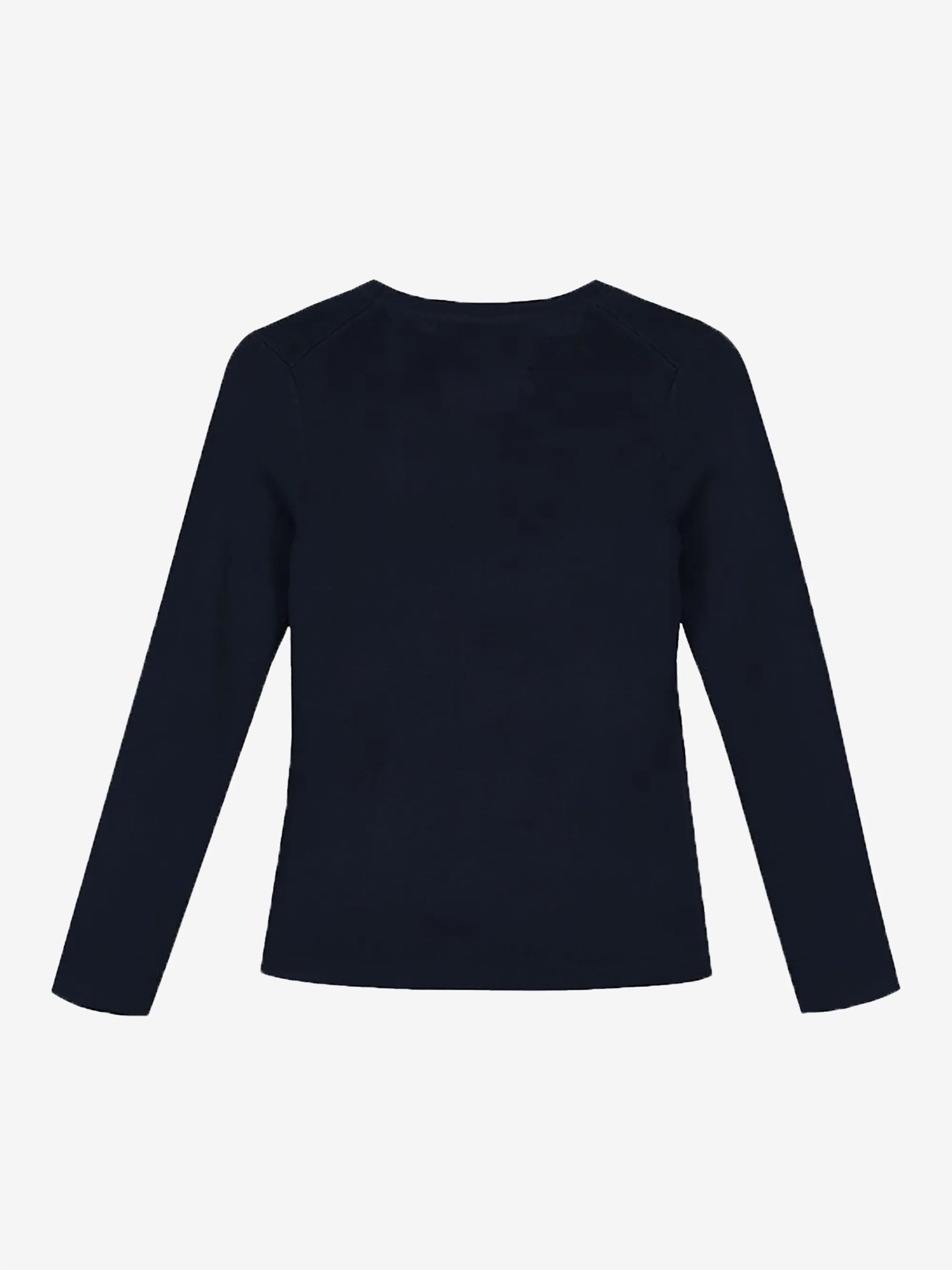 Donkerblauwe top met lange mouwen