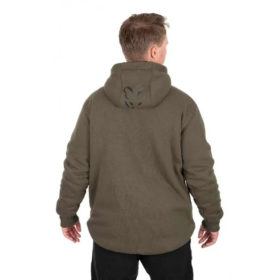 Fox Collection Sherpa Jacket Green Black