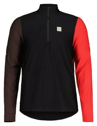 Heren Maloja GoldammerM Lange Mouw Top Zwart/Multicolor