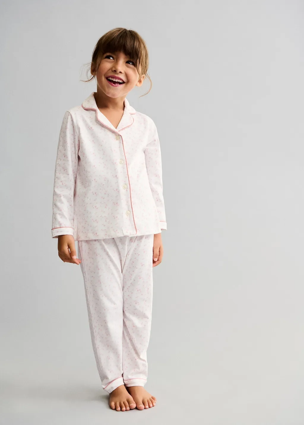 Lange katoenen pyjama met print