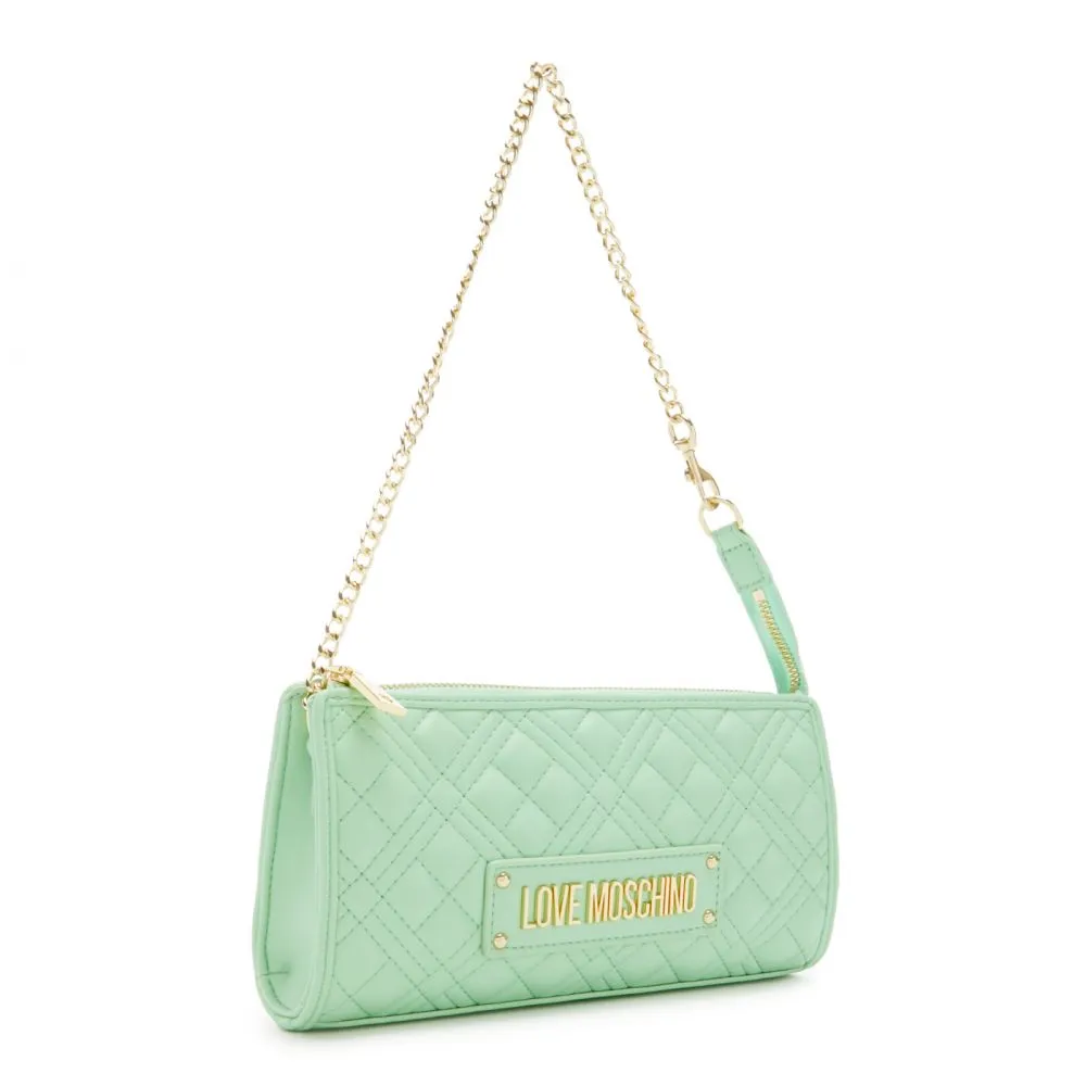 Love Moschino Quilted Bag Green Handbag