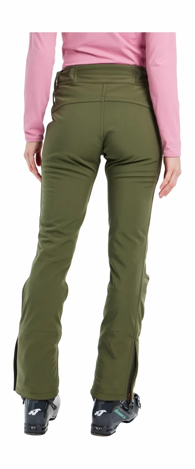 Skibroek Protest Women Lole Softshell Botanic Green