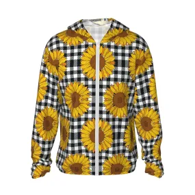 Traditionele Tribal Aztec1 UPF 50+ Zonwerende Kleding Lange Mouwen, Vissen Shirt Lange Mouw Ritssluiting kl2561