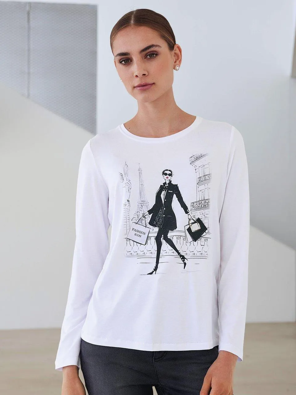 Uta Raasch Shirt met lange mouwen